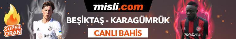 Beşiktaş-Fatih Karagümrük maçı canlı bahis seçeneğiyle Misli.comda