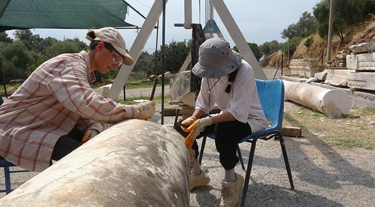 Aydında 1800 yıllık 2 ayrı onurlandırma yazıtı bulundu