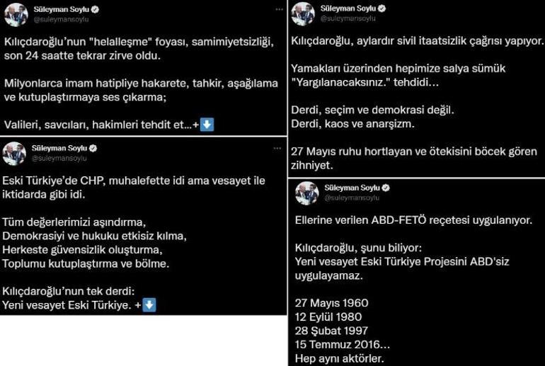 Bakan Soyludan Kılıçdaroğluna sert tepki: Derdi, kaos ve anarşizm
