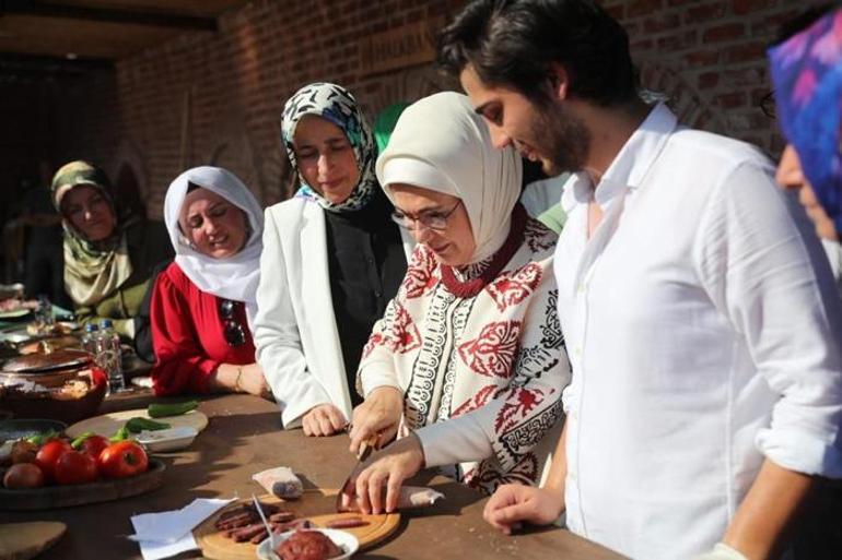 Emine Erdoğan, Gastronomi Festivalinde Tokat mutfağını gezdi