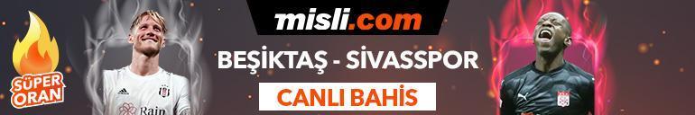 Beşiktaş-Sivasspor maçı canlı bahis seçeneğiyle Misli.comda