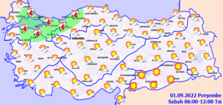 Marmarada yerel sağanaklar etkili olmaya devam ediyor Hava durumu bugün nasıl olacak İşte il il hava durumu raporu