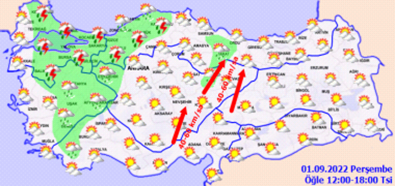 Marmarada yerel sağanaklar etkili olmaya devam ediyor Hava durumu bugün nasıl olacak İşte il il hava durumu raporu