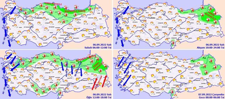 Son dakika... 8 ile sarı ve turuncu kodlu uyarı Şiddet yağışlar geliyor