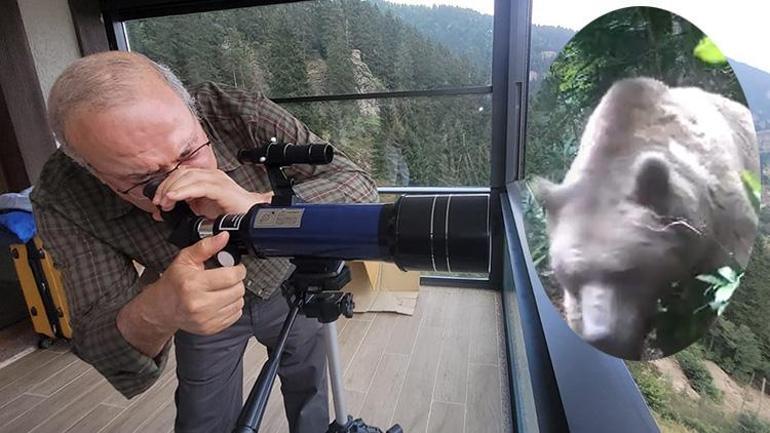 Trabzon’da ayı Meteor, hocaya teleskop aldırdı