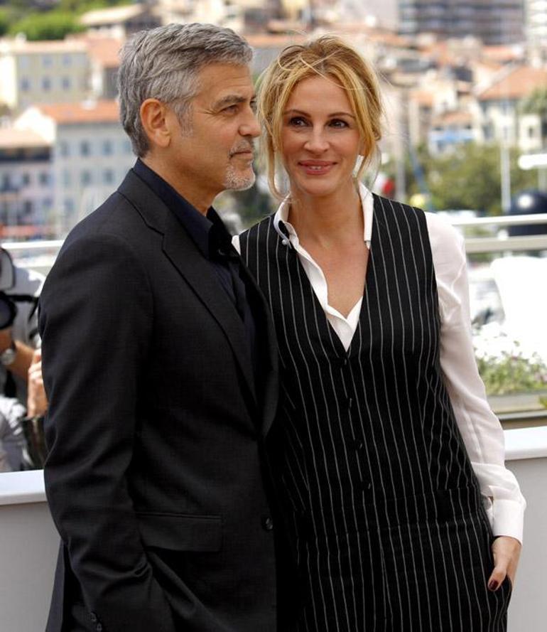 George Clooney: Julia Roberts ile 80inci denemede öpüşebildik