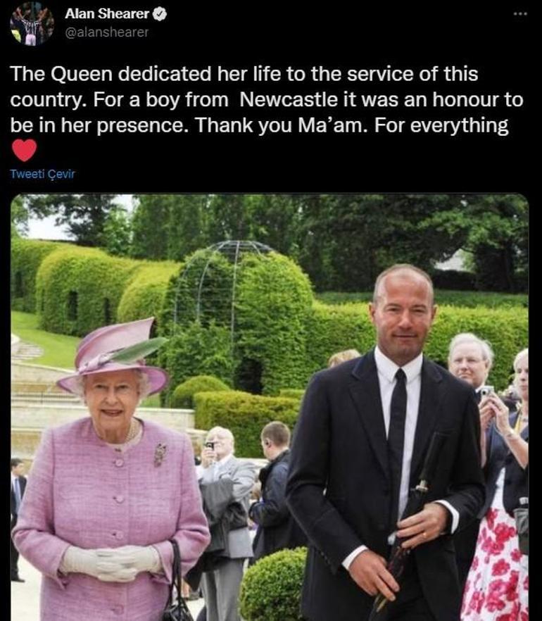 Efsane futbolcudan duygusal Kraliçe Elizabeth mesajı: Onun huzurunda olmak bir onurdu