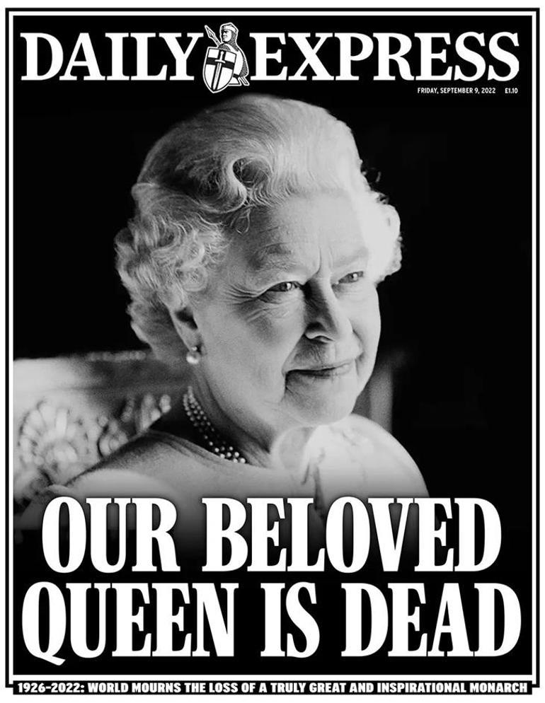 Kraliçe Elizabethin ölümü manşetlerde İngiliz basınından tarihe geçecek sayılar