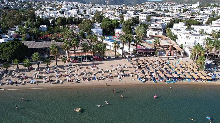 Bodrum’daki plajlar yabancı turistlere kaldı