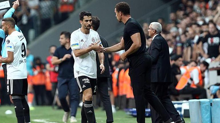 Beşiktaşta Necip Uysal çok sinirlendi Buz kovasına tekme attı