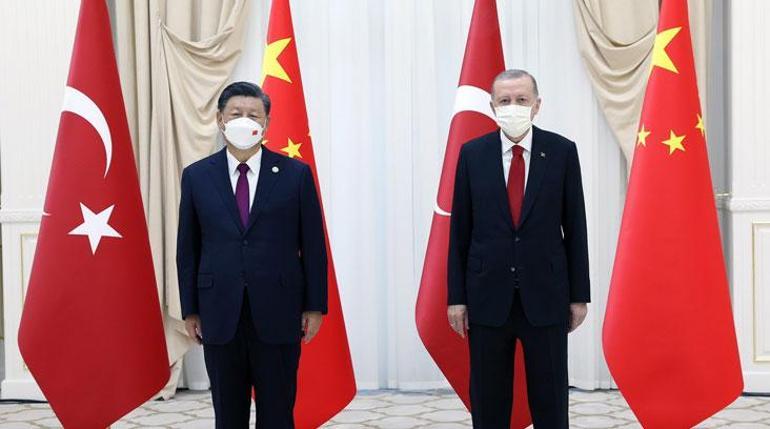 Cumhurbaşkanı Erdoğan Semerkantta Zirveye damga vuran fotoğraf