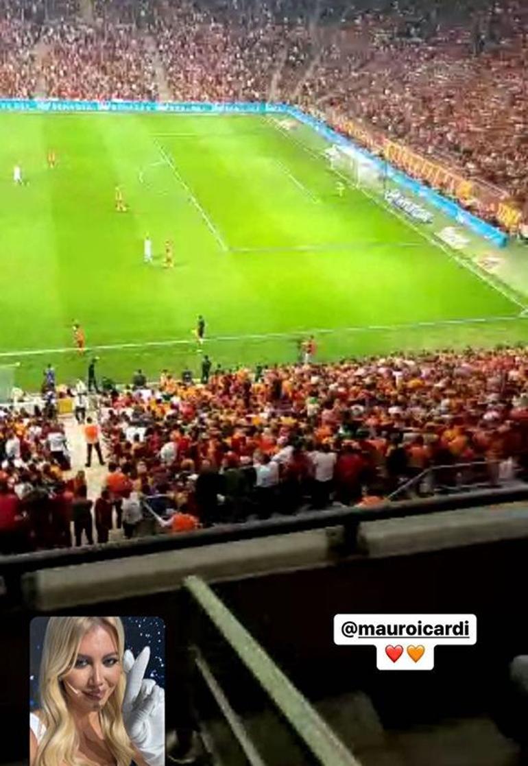 Galatasarayda Wanda Nara, Arjantinden stada canlı bağlandı