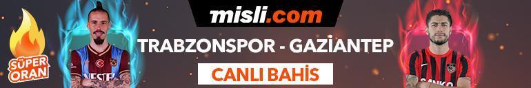 Trabzonspor-Gaziantep FK maçı canlı bahis seçeneğiyle Misli.comda
