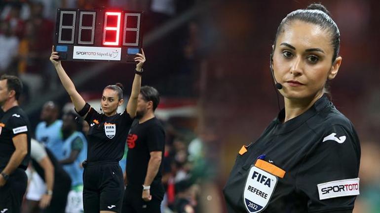 Süper Ligde kadın hakem haftası Okan Buruk ile diyaloğu damga vurdu