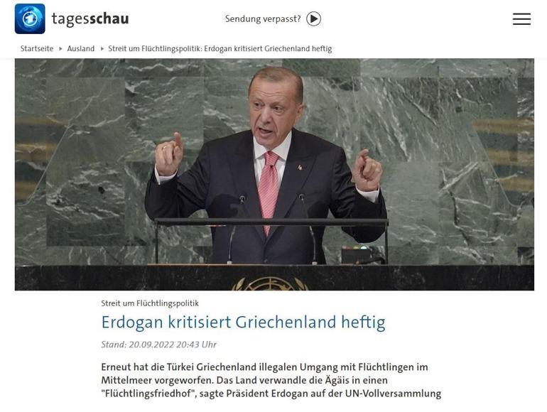 Cumhurbaşkanı Erdoğanın sözleri manşetlerde... Yunan medyası çılgına döndü