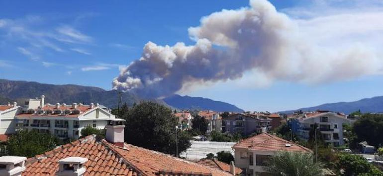 Marmaris’te orman yangını Ekipler müdahale ediyor