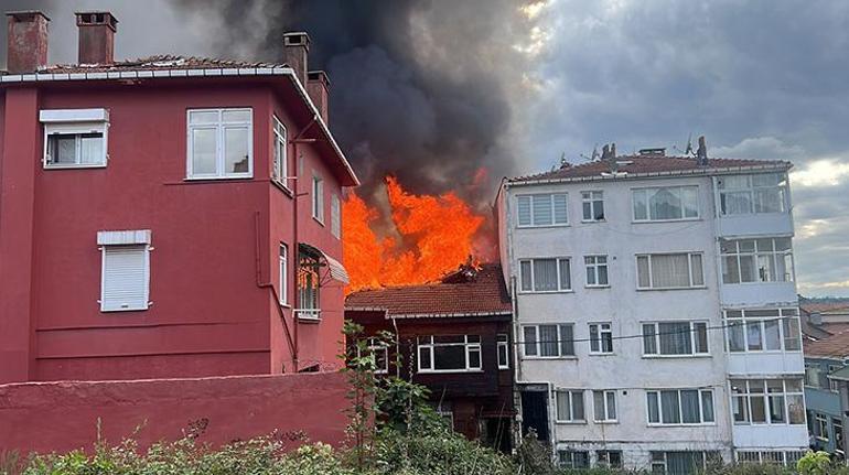 Beykozda korkutan yangın Alevler yan binalara sıçradı