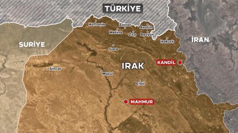 Teröristlerin güvenli alan sandıkları Mahmur kampı Türkiyenin hedefinde