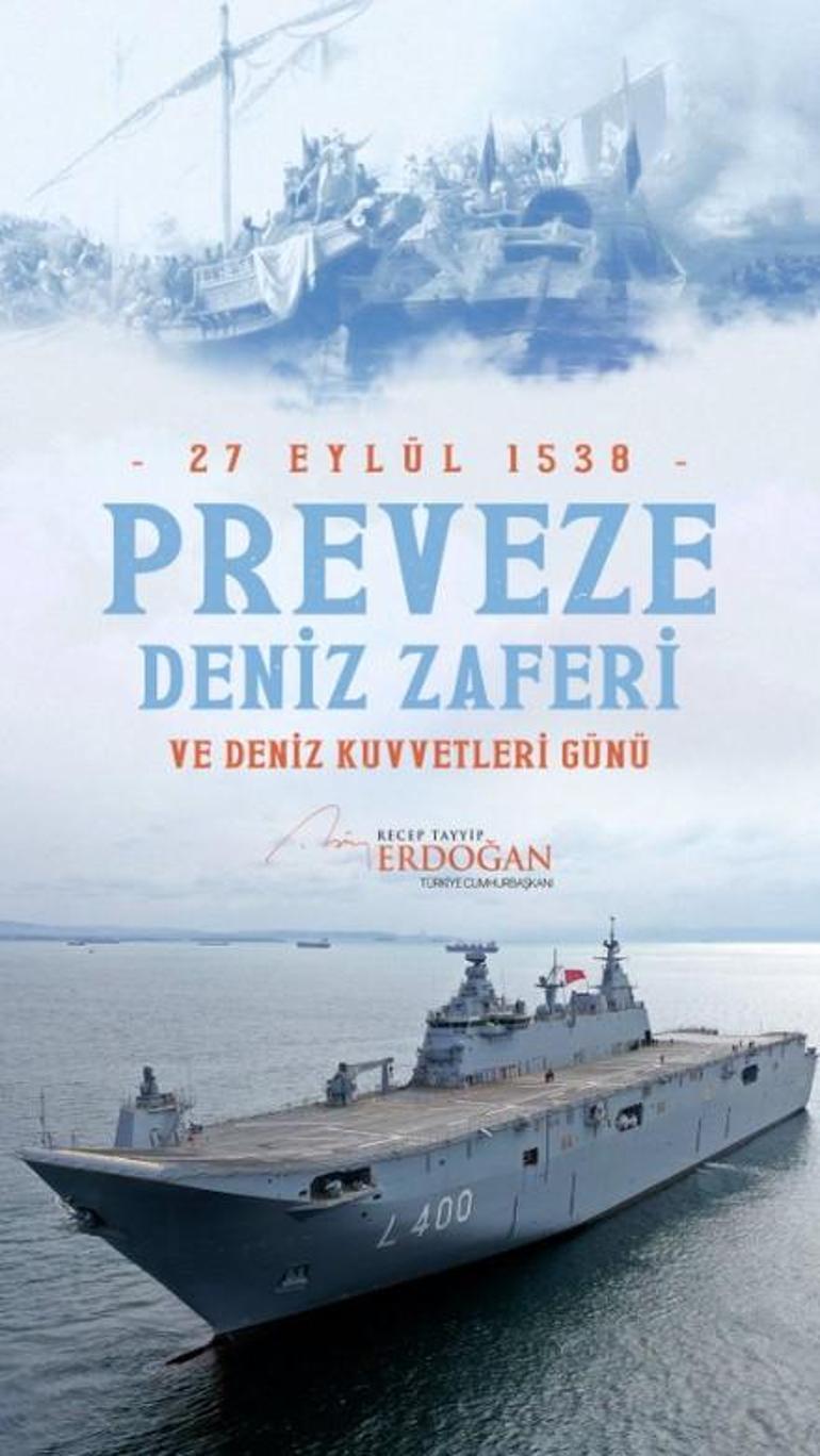 Cumhurbaşkanı Erdoğandan Preveze Deniz Zaferi anması