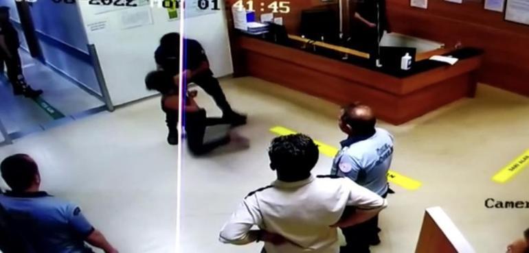 İstanbul’da polisin kurtardığı kadın, polise kafa attı