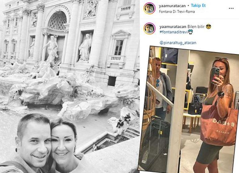 Pınar Altuğ ile Yağmur Atacandan İtalyada aşk pozları