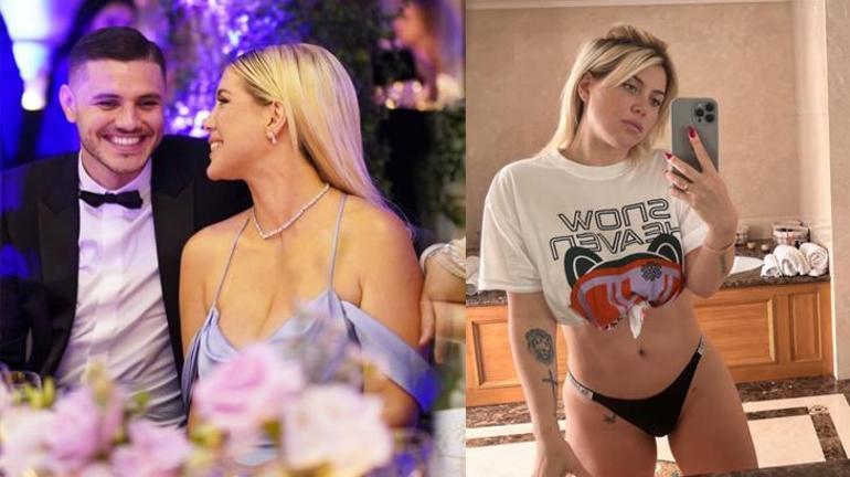 Mauro Icardi, Wanda Nara için Arjantine gitti Korumaları dışarı attı