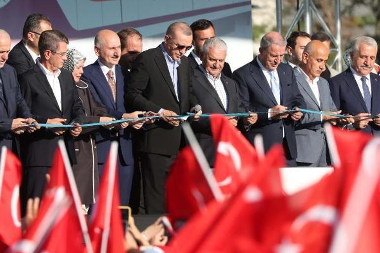 Pendik-Sabiha Gökçen metrosu açıldı Erdoğan: Eli İstanbulda gözü başka yerde olanların eksiğini biz tamamlıyoruz