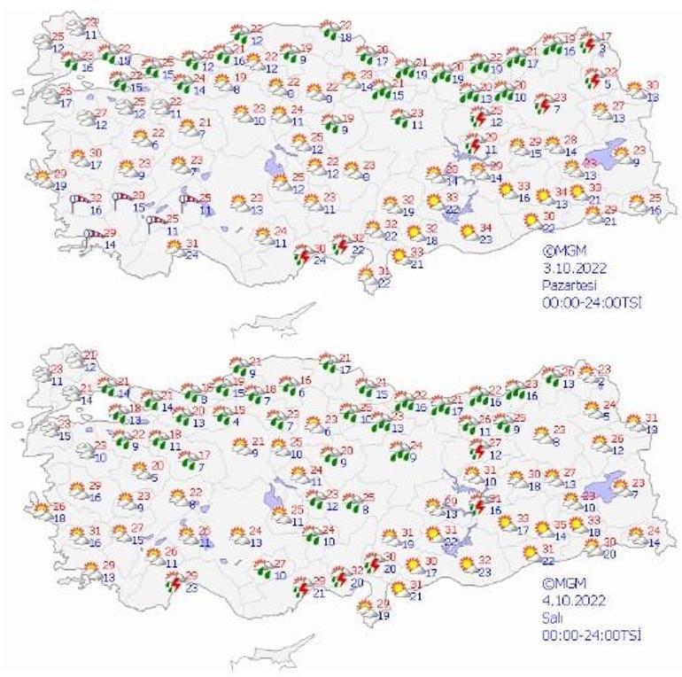 Sıcaklık düşüyor Bugün itibarıyla sonbahar havasına giriyoruz