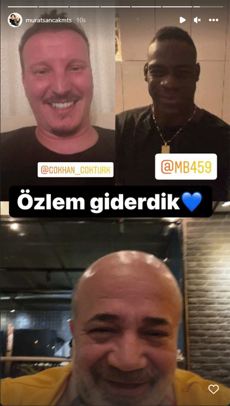 Adana Demirspor Başkanı Murat Sancak, Balotelli ile görüştü