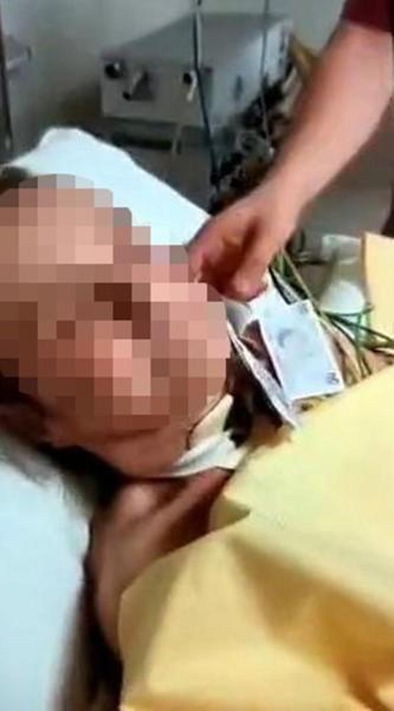 Hastanede skandal Yaşlı kadının yüzüne para saçtılar Bakan Kocadan açıklama geldi