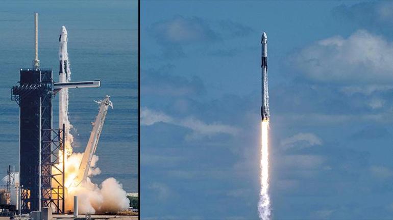 SpaceX, ISS’ye 3 astronot ve 1 kozmonot gönderdi