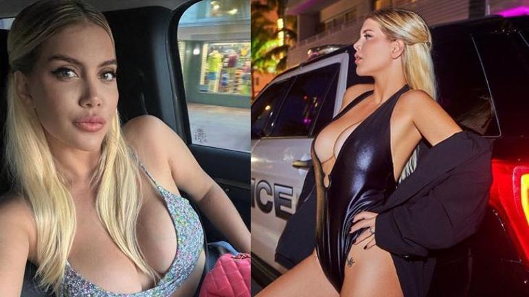 Wanda Nara gündemden düşmüyor Bu kez giydiği kıyafet ortalığı salladı