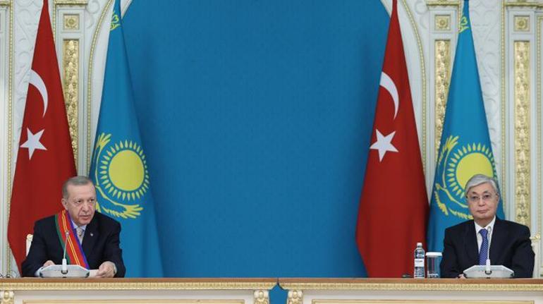 Cumhurbaşkanı Erdoğana Astanada devlet nişanı: Benim için büyük sürpriz oldu