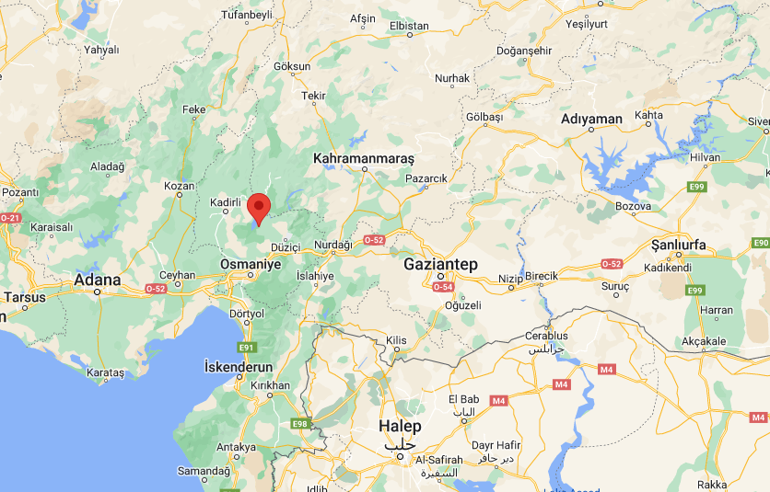 Osmaniyede 3,9 büyüklüğünde deprem