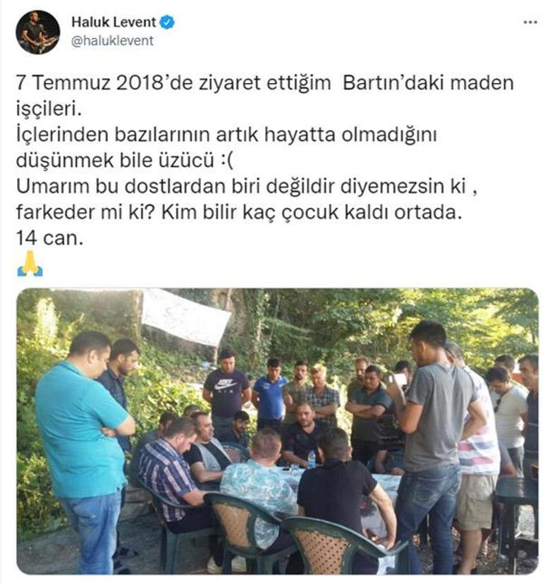 Bartındaki maden ocağını 2018de ziyaret eden Haluk Leventten duygulandıran paylaşım