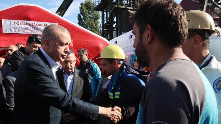 Cumhurbaşkanı Erdoğan facia bölgesinde Madendeki son işçimize de ulaştık