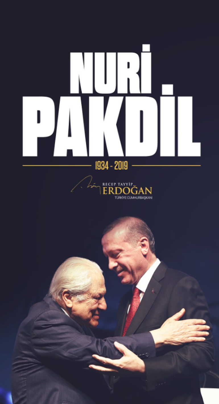 Cumhurbaşkanı Erdoğan Nuri Pakdili andı