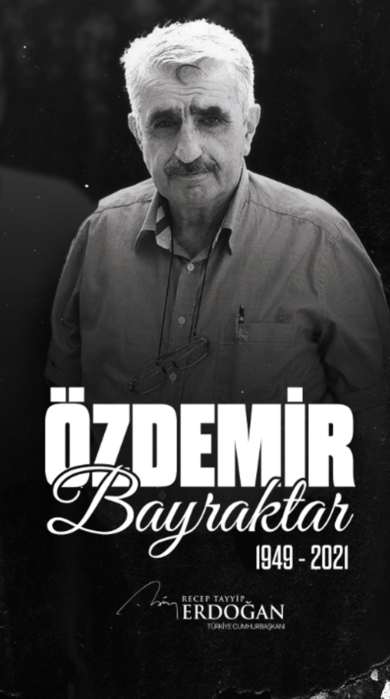 Cumhurbaşkanı Erdoğan ölüm yıldönümünde Özdemir Bayraktarı andı