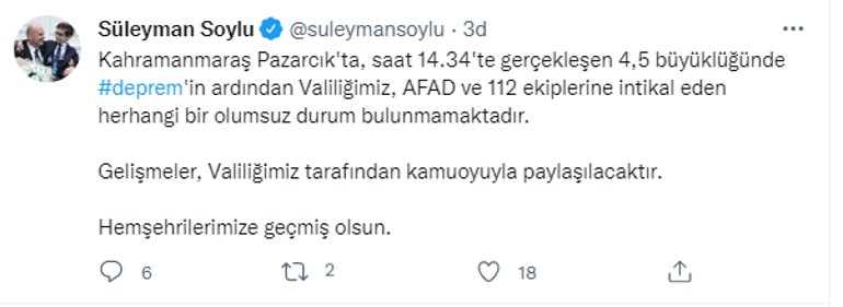 Son dakika Kahramanmaraş Pazarcıkta deprem