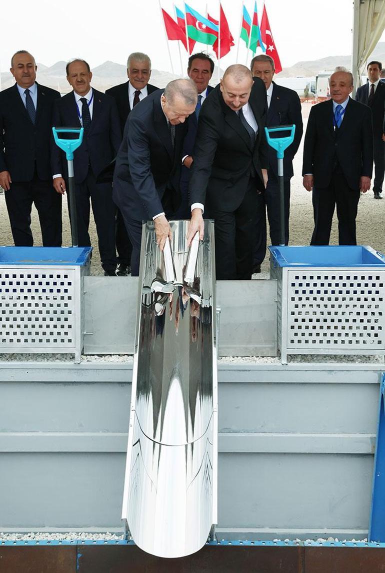 Cumhurbaşkanı Erdoğan ile Aliyev Zengilan Havalimanının açılışını yaptı