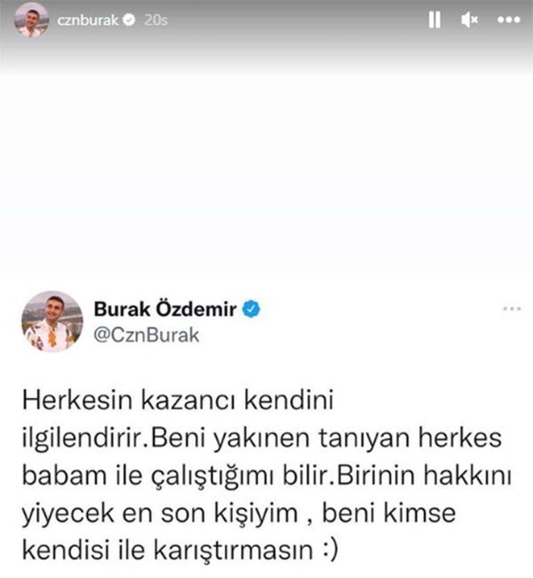 Aylık gelirim 30 bin TL diyen CZN Buraktan yeni açıklama