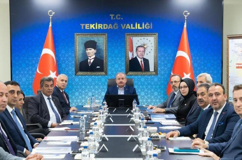 TBMM Başkanı Şentop: Trakya rahat bir nefes alsın, tüm hedefimiz budur