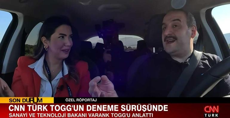 Bakan Varank TOGG’un koltuğuna geçti CNN Türk’e detayları anlattı: Bu Türkiye’nin gurur projesi