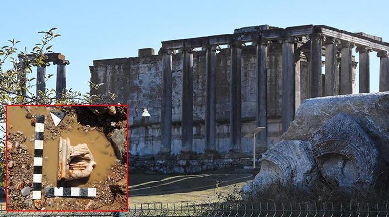 Aizanoi Antik Kenti’nde 2 bin yıllık heykel parçaları gün yüzüne çıkarıldı