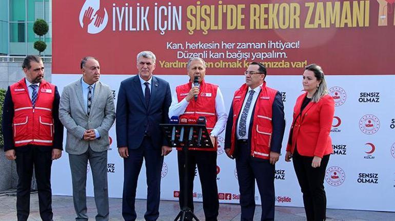 Vali Yerlikayanın katılımıyla kan bağışı rekor denemesi