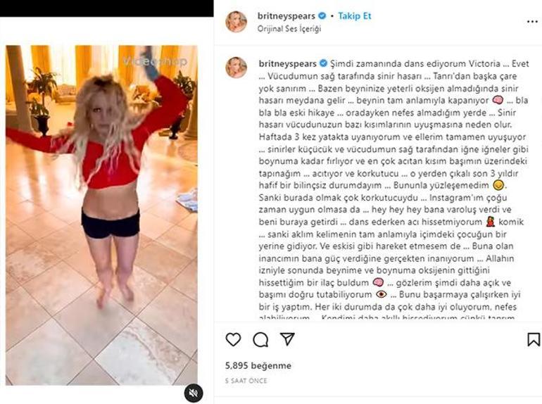 Britney Spears, Victoria hastalığına yakalandı: Beyniniz sonunda duruyor