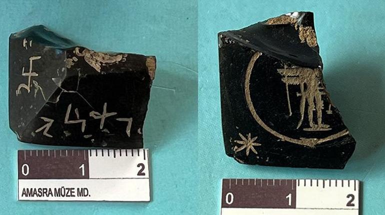 Roma dönemi yapının kalıntısında tılsımlı amulet bulundu