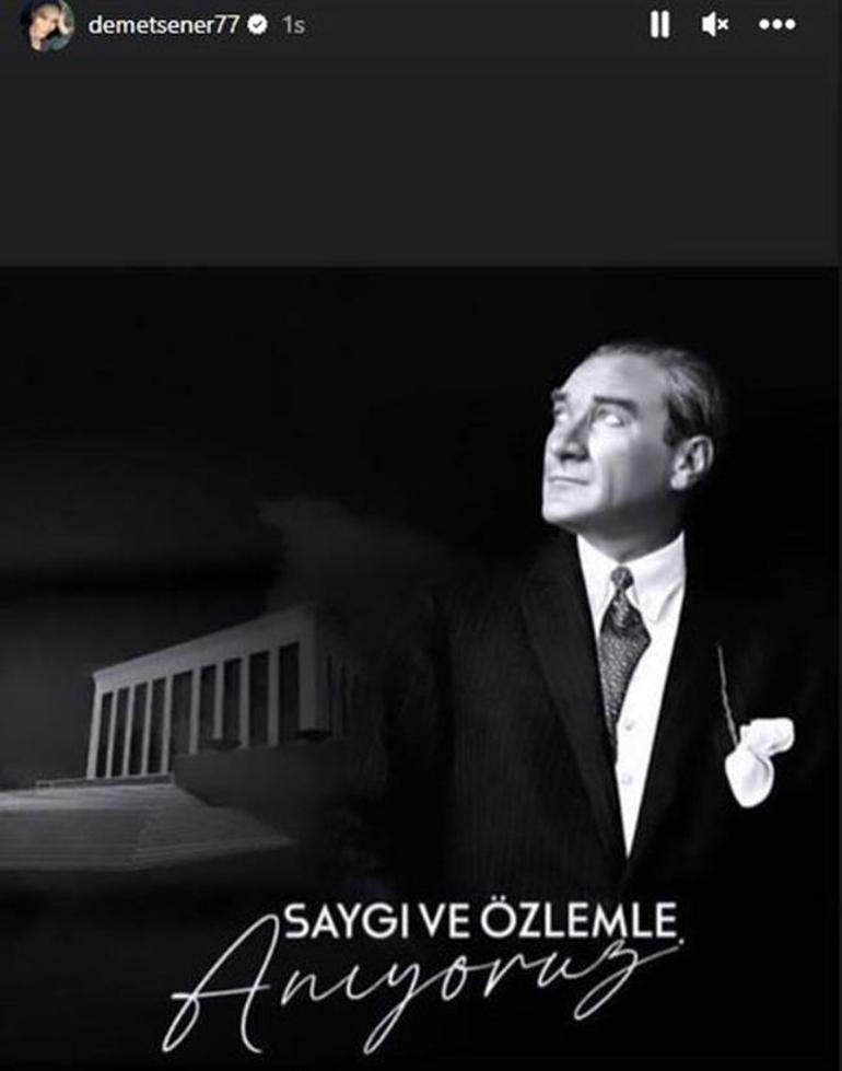 Ünlü isimler 10 Kasımda Atatürkü saygı ve özlemle andı
