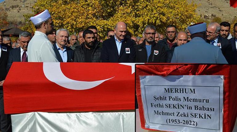 Şehit Fethi Sekinin babası, Elazığda son yolculuğuna uğurlandı