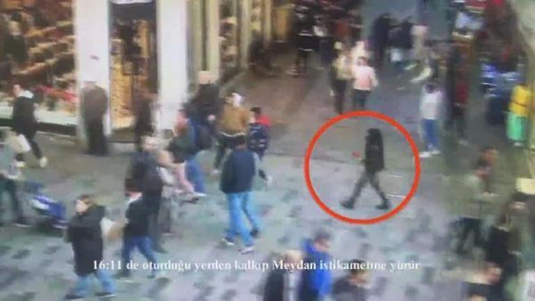 İstiklal Caddesinde patlama Teröristin yeni görüntüleri ortaya çıktı